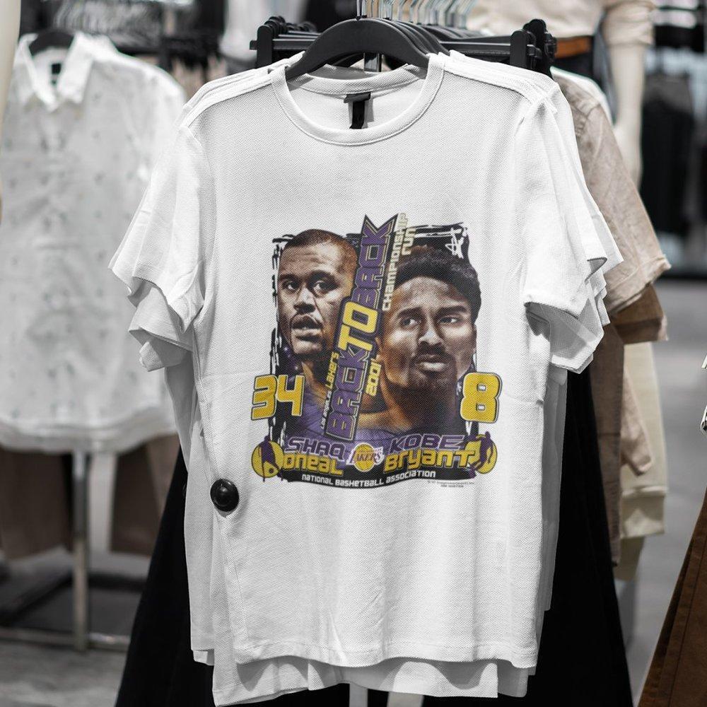Shaq And Kobe 2001 Kobe Bryant Shaq Lakers Championship Shirt